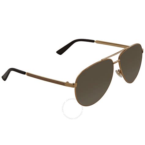 Gucci Brown Gradient Pilot Sunglasses GCGG0137S 001 61